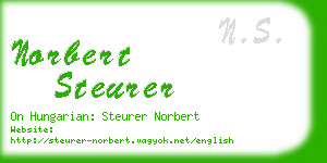 norbert steurer business card